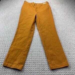 Felt Workwear Heavy Duty Pants Men Size 30 Brown Zip Embroidered